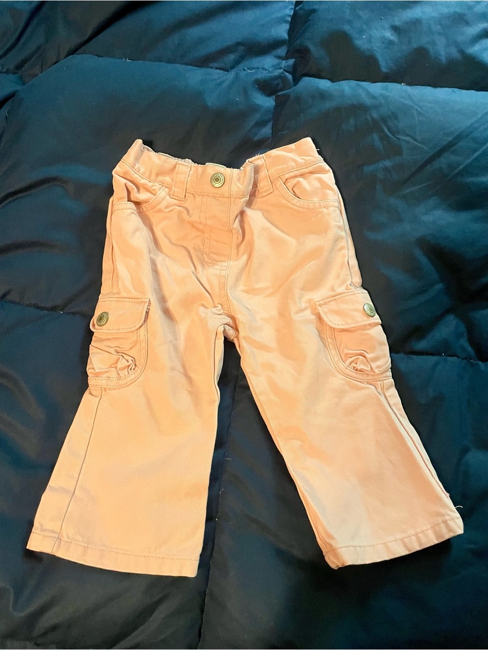 Kids Pink Cargo Pants